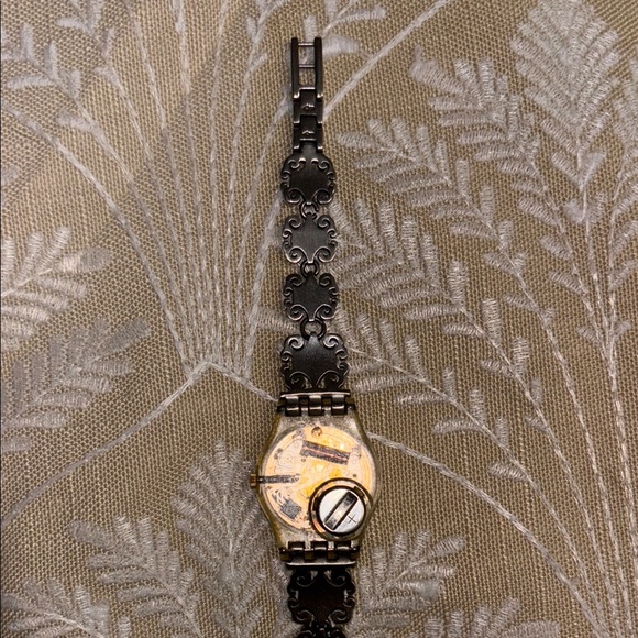 Swatch Silver and Gold Women's Watch - Picture 4 of 10